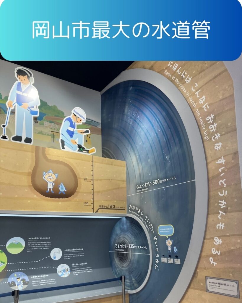 岡山市最大の水道管