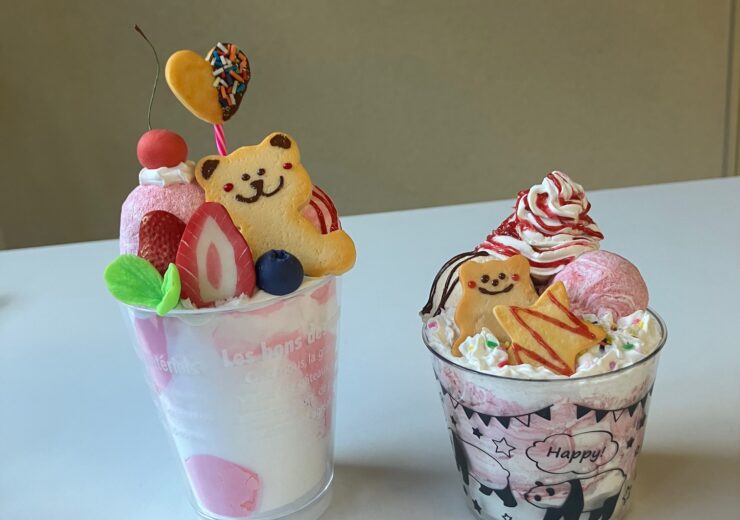 粘土教室デコパフェスイーツ