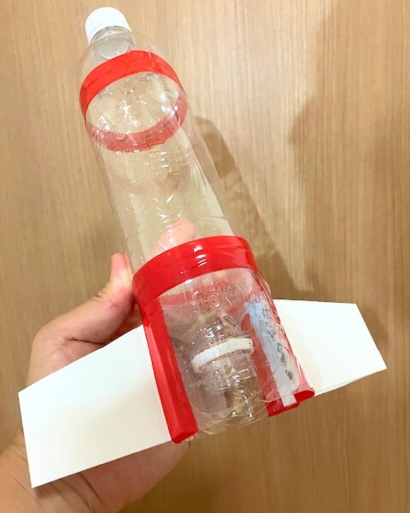 ペットボトルロケット工作。作り方。材料の販売。オンライン講座。準備物。夏休みの子ども向け。小学生。