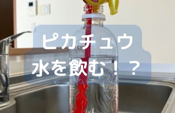 ピカチュウが水を飲む。子ども向けマジック。夏休みの自由研究や工作にも。岡山県内を中心に学童保育向け出前授業や講師派遣・公民館講座をしています。楽しく学べる。