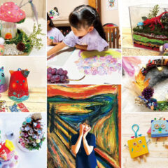 放課後児童クラブの出前授業。夏休みの絵の宿題。美術