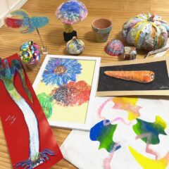 学童保育向け出前授業。絵画の先生