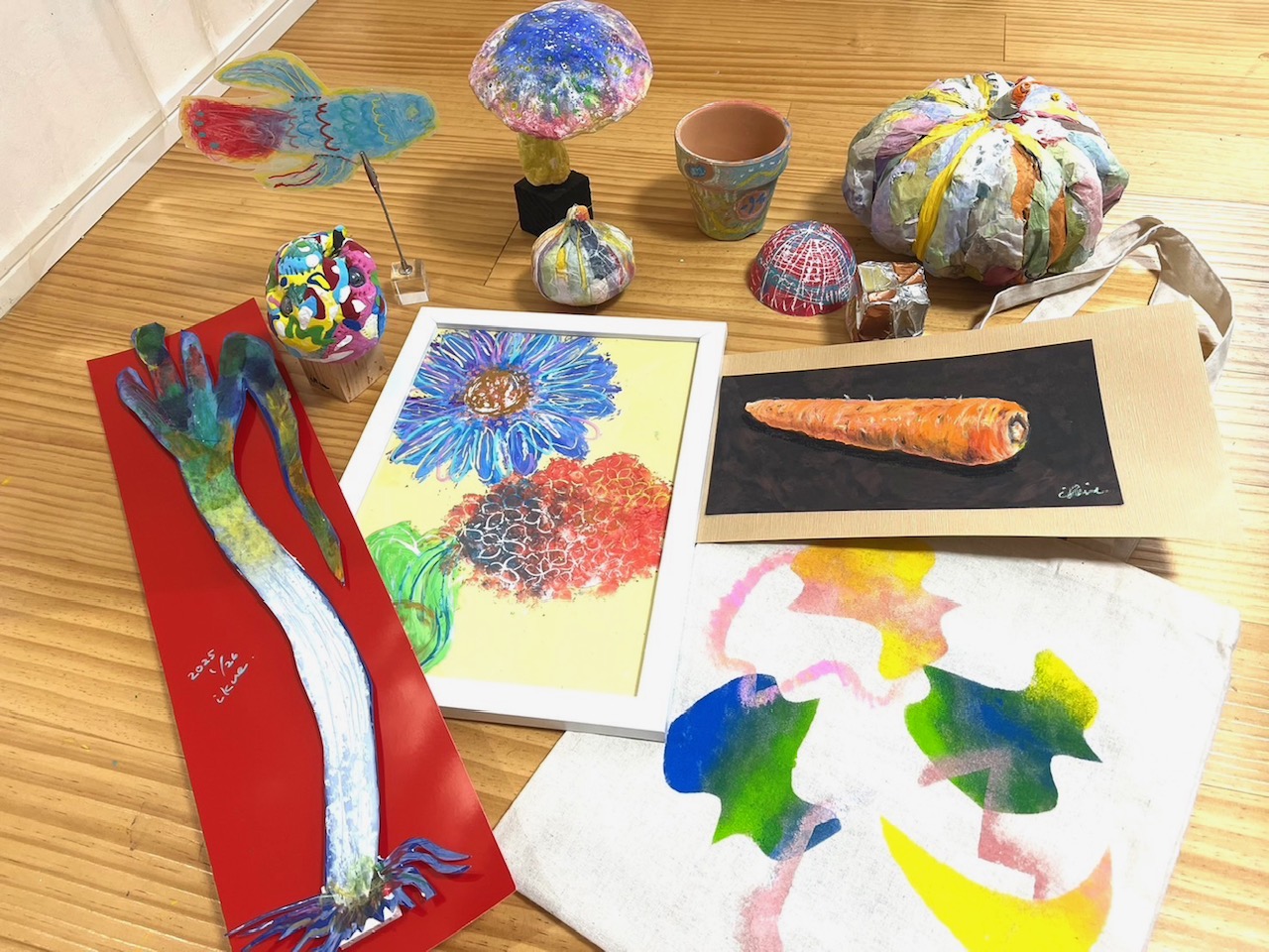 学童保育向け出前授業。絵画の先生