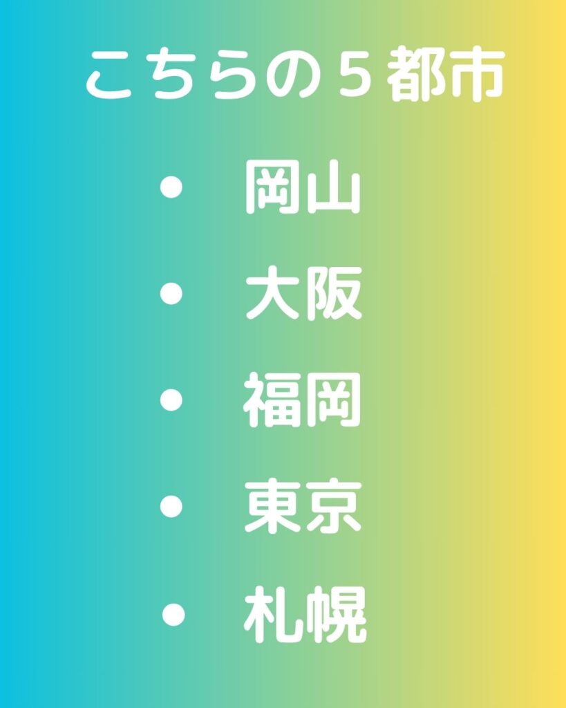 史上最短の梅雨明け。西日本各地。岡山・大阪・福岡・東京・札幌で降水量比較。
