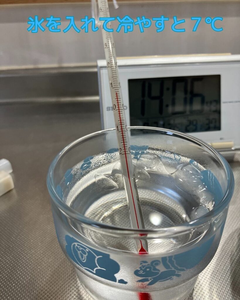 透明氷。市販の氷と家庭の冷凍庫の氷で溶け方の違いを比べてみる。小学生の夏休みの自由研究のヒント。