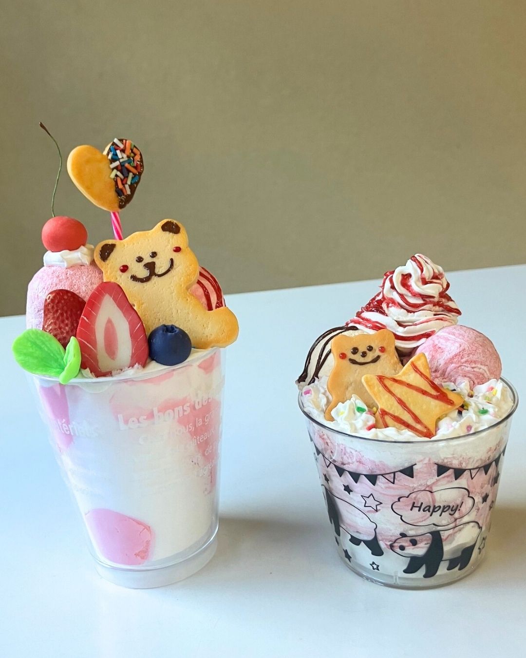 粘土パフェ。フェイクスイーツ体験。キット購入。学童保育（放課後児童クラブ）や子ども会、PTA等の団体向けや夏休みのイベントにも。出前授業にも伺います。ミニチュアフードも販売中！