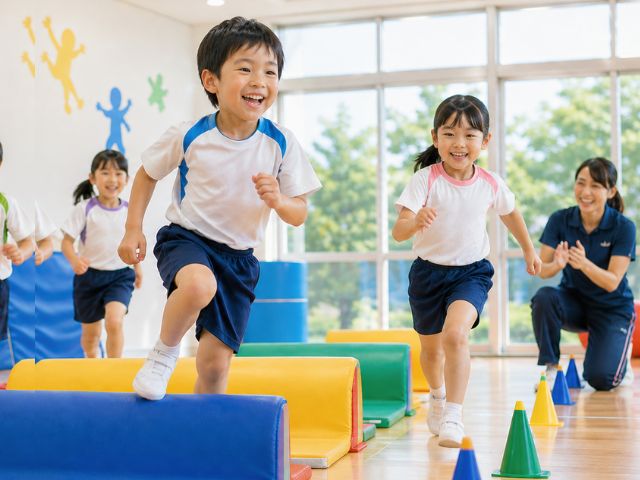 運動教室の出前授業。放課後児童クラブ（学童保育）の夏休みを楽しく学んですごす。小学生。公民館講座。子ども会PTAなど。